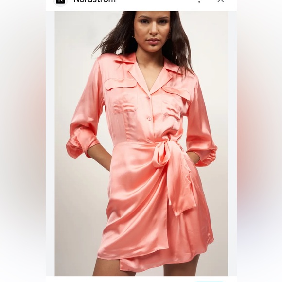 Equipment Dresses & Skirts - Equipment Fatima Wrap
Shirtdress - Flamingo Pink(M)